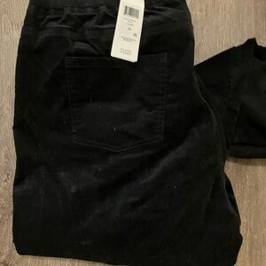 Eileen Fisher Black Corduroy Jeggings